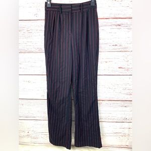 NA-KD Black Red Striped Business Pants Size 34